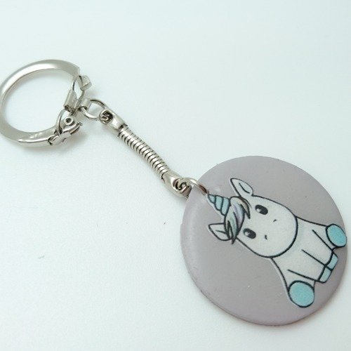 Porte clefs licorne