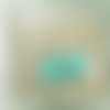 Boucles d'oreilles papillons bleu turquoise glossy en pate polymere 