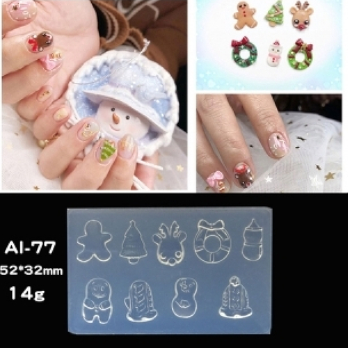 Moule Decorations De Noel Nail Art En Silicone Un Grand Marche