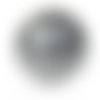 1 perle sonore 18mm couleur gris argent pour pendentif cage bola de grossesse