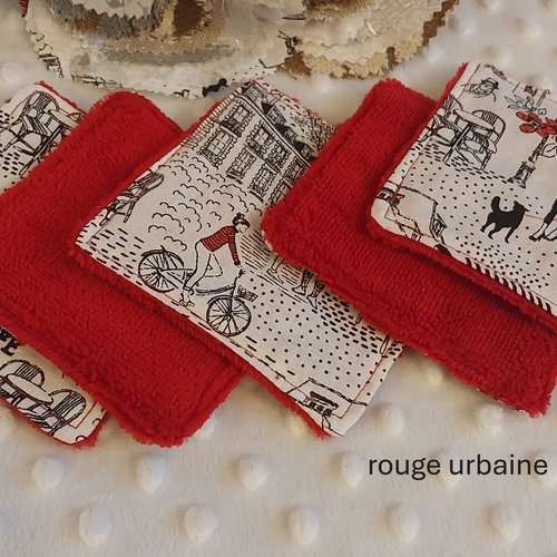 Lingettes cotons lavables