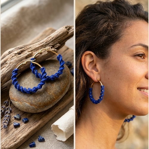 Boucles d'oreilles twist