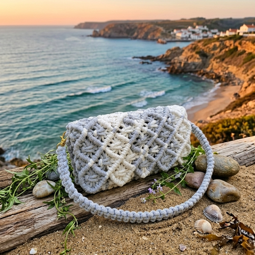 Sac pochette mosaïque