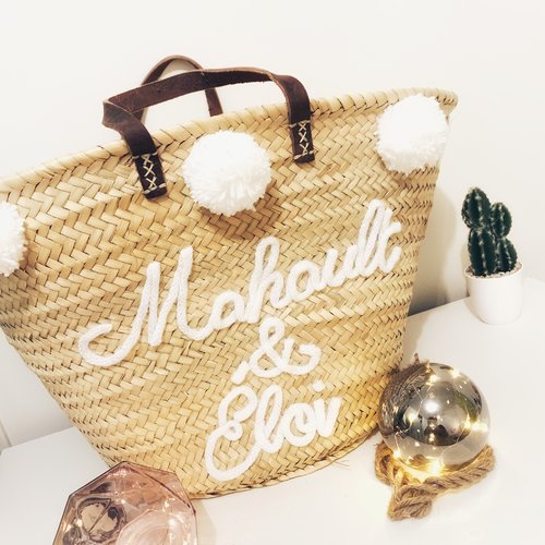sac panier pompon