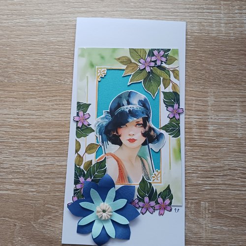 Carte vintage effet 3 d