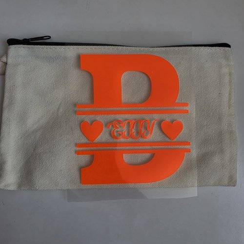 Pochette personnalisable initiale prenom