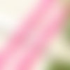 1m de ruban  rose fluo avec motif étoile blanche  1cm