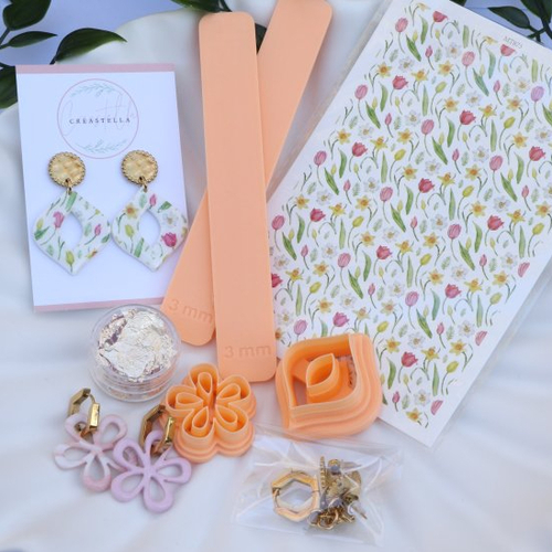 Kit outils pâte polymère boucles d'oreilles pâte polymère acier inoxydable