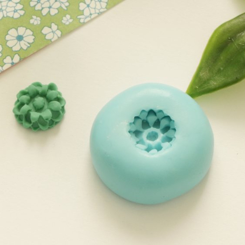 Moule fleur dahlia en silicone flexible