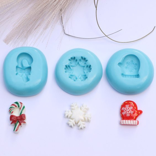 Lot de 3 moules sur le thème de noël