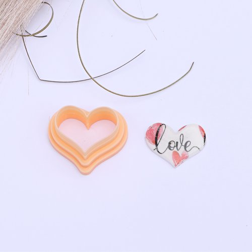 Emporte pièce cœur arrondi  23mm