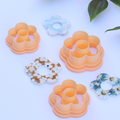 Lot de 3 emporte-pièces fleurs minimalistes ajourées