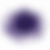 Perles de rocaille en verre dépoli 2x1mm violet 10gr
