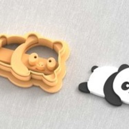 Emporte pièce pâte fimo 25 mm panda