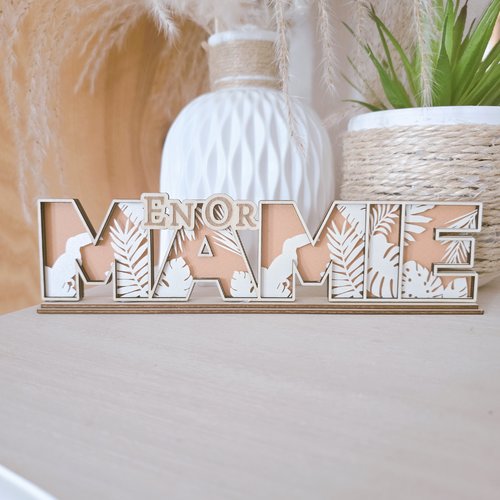 Déco à poser - mamie en or - tropical