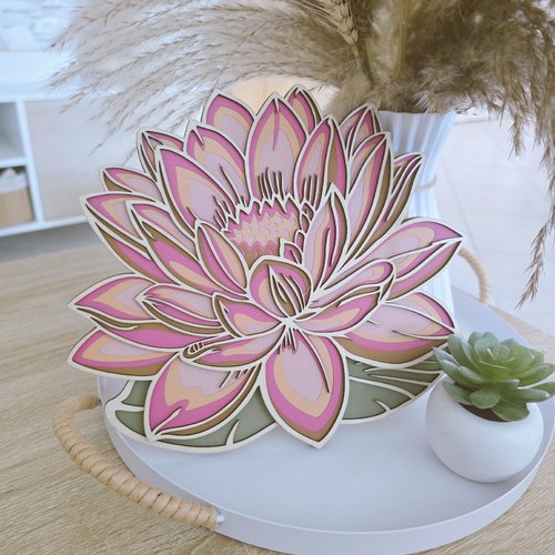 Fleur de lotus – écodéco bois & papier