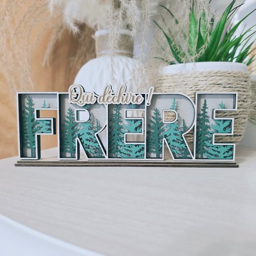 Déco à poser - frère qui déchire - forêt