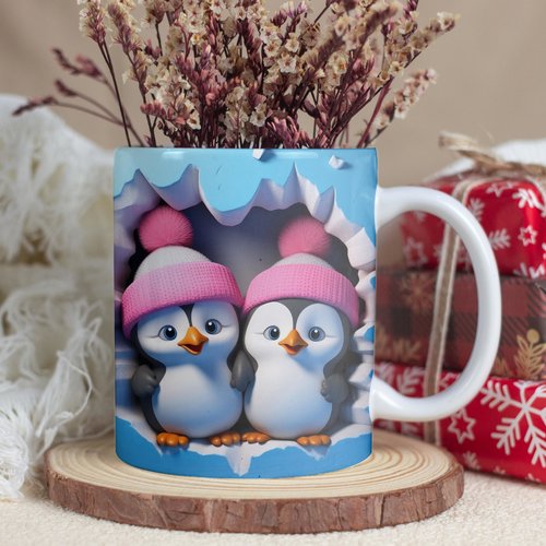 Mug pingouins