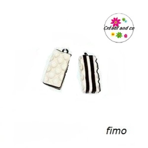 Gaufrette chocolat en fimo