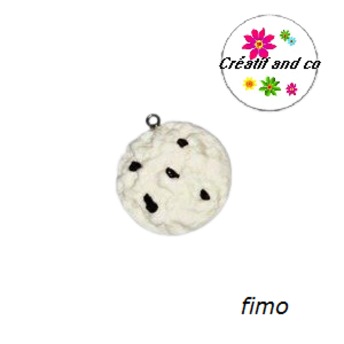 Cookie chocolat blanc pépite choco en fimo