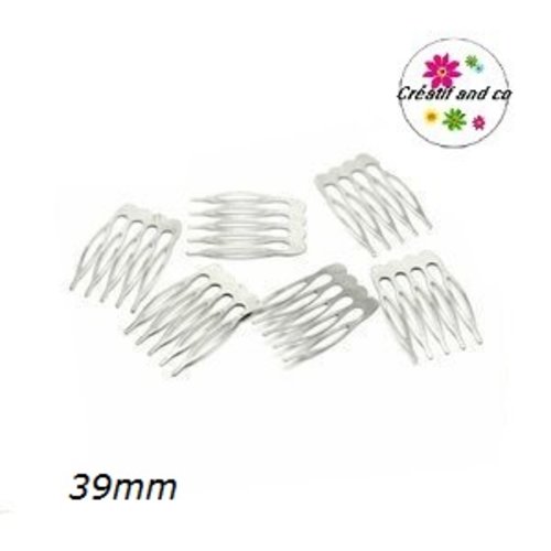 Peigne argenté 39mm