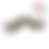 Moustache argent vieilli 55mm
