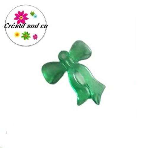 Noeud translucide vert 30mm