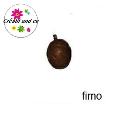 Oeuf chocolat lait en fimo
