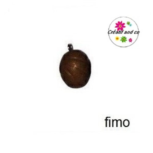 Oeuf chocolat lait en fimo