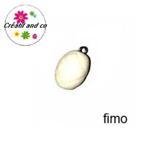 Oeuf chocolat blanc en fimo