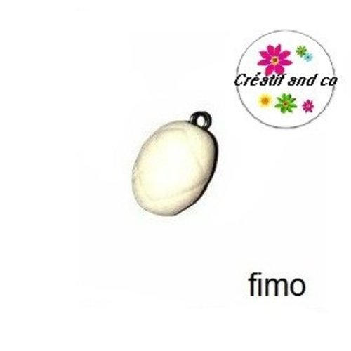 Oeuf chocolat blanc en fimo