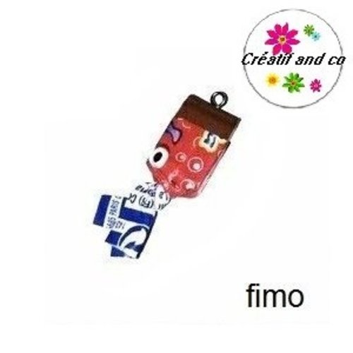 Bâton bonbon cola en fimo