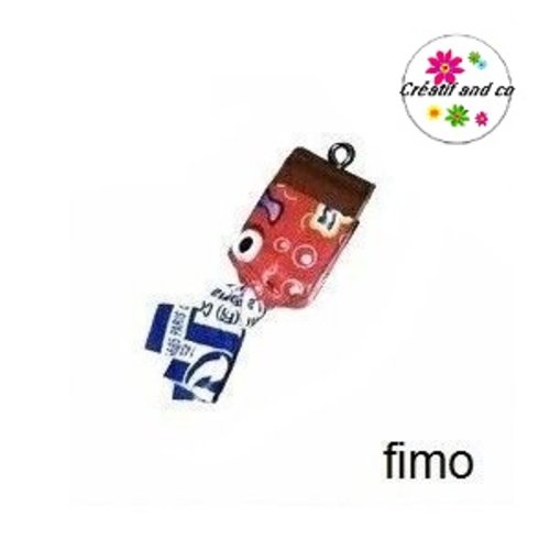 Bâton bonbon cola en fimo