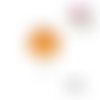 Sucette orange fimo