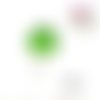 Sucette trio de vert fimo