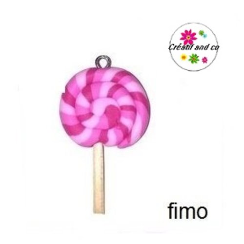 Sucette trio de rose fimo