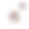 Breloque filigrane cercle coloré 23mm