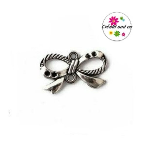 Connecteur noeud argent vieilli