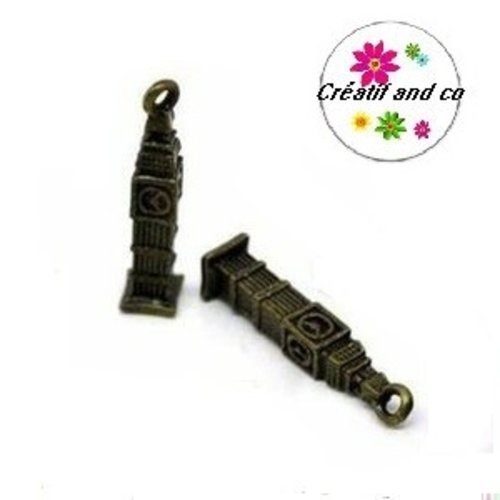Breloque big ben bronze