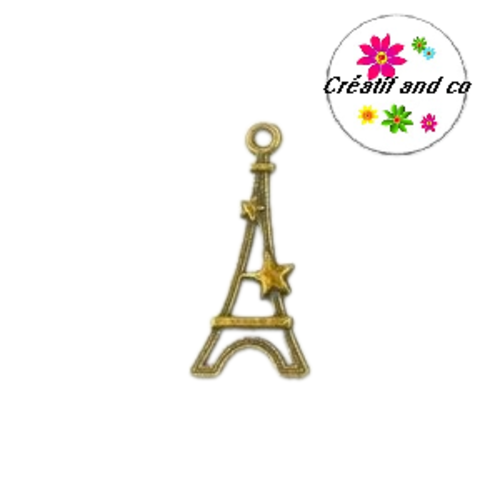 Breloque tour eiffel bronze