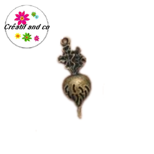 Breloque radis bronze