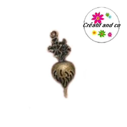 Breloque radis bronze