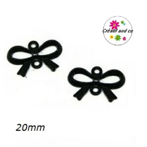 Connecteur noeud métal noir