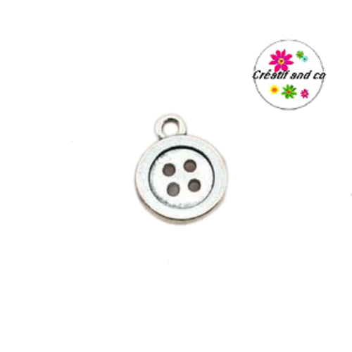 Breloque bouton-couture