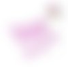 Perle ronde granuleuse rose fimo 14mm