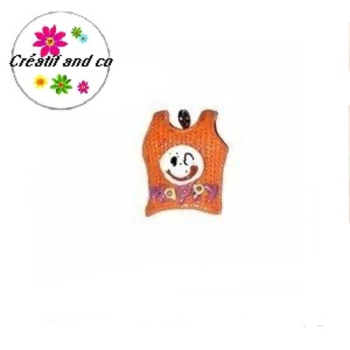 Débardeur orange pailleté 20mm