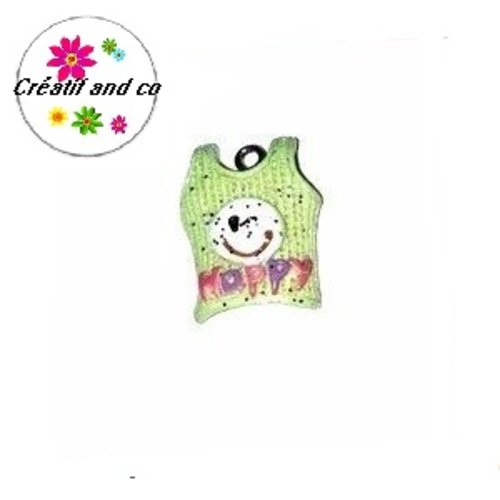 Débardeur vert clair pailleté 20mm