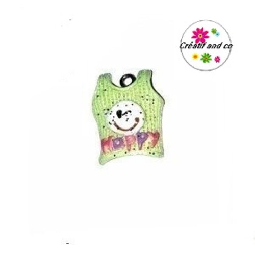 Débardeur vert clair pailleté 20mm