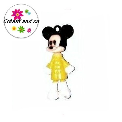 Minnie robe jaune 40mm