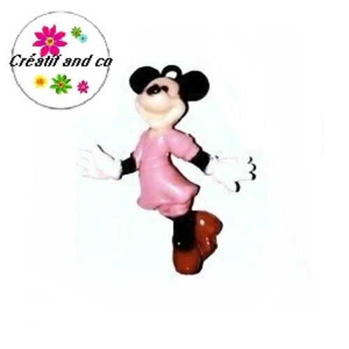 Minnie robe rose 40mm